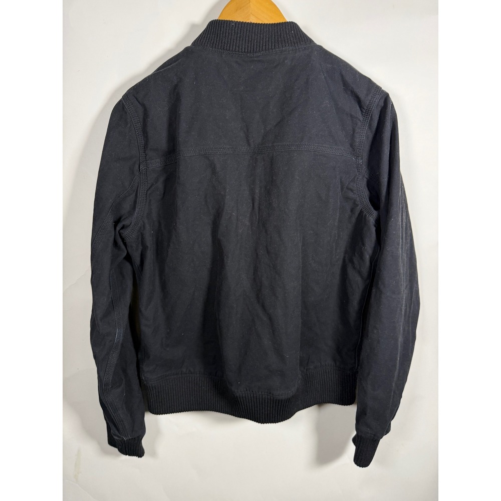 Carhartt Rugged Flex Bomber Jacket Womens Small Black Canvas Full Zip 102524-W - Picture 4 of 8
